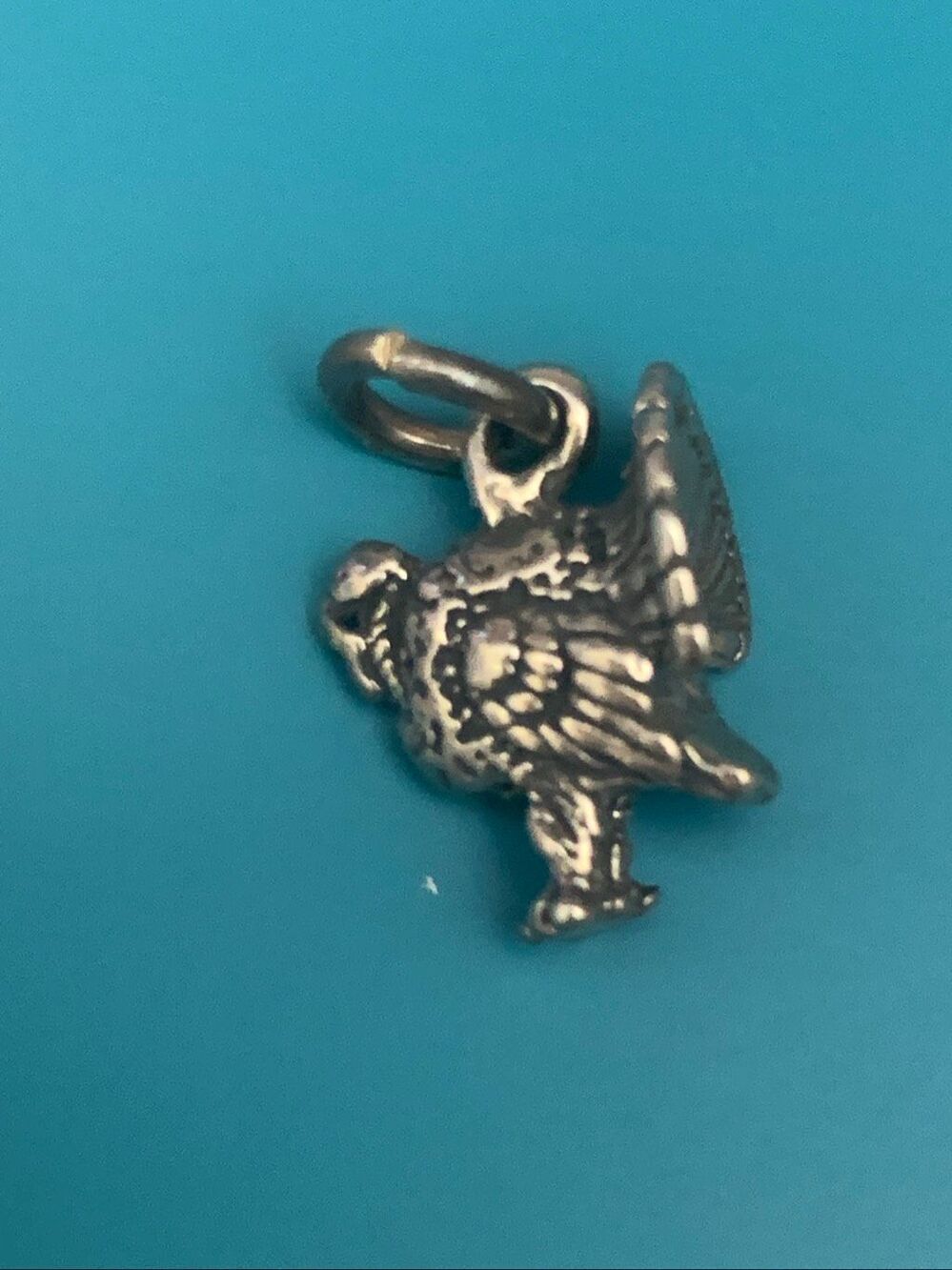 Turkey Bird Sterling Silver Jewelry Charm #thanksgiving